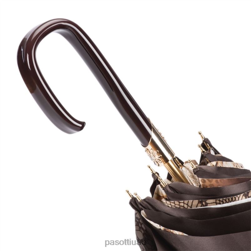 مظلة | 189 58303-16 f38 - مظلة بنية اللون، قماش مزدوج PASOTTI Z446V379